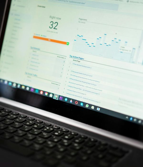 Modern interactive business dashboard with real-time metrics