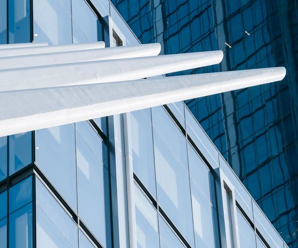 Modern office building exterior view